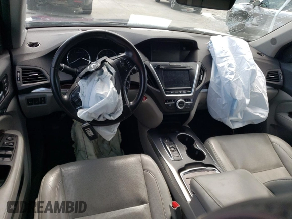 2016 Acura MDX w/Advance with VIN 5FRYD4H90GB017389, listed as a Copart auction lot 51211585 with 0 mi miles and Salvage Title. Bid and sale history available at carsss.com. Image 8.