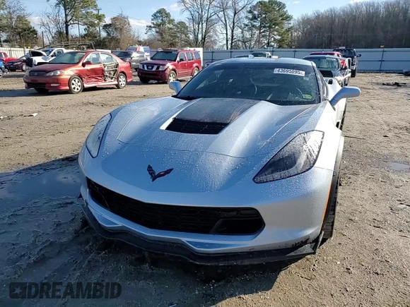 2017 Chevrolet Corvette Grand Sport 2LT with VIN 1G1YY2D73H5106495, listed as a Copart auction lot 43695095 with 50,133 mi miles and Salvage Title. Bid and sale history available at carsss.com. Image 11.
