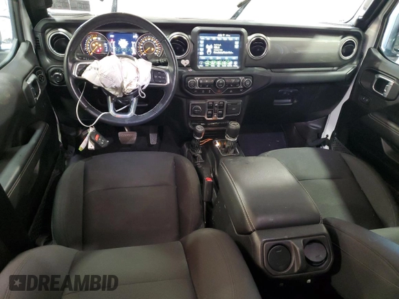 2023 Jeep Wrangler Sahara with VIN 1C4HJXEN1PW659600, listed as a Copart auction lot 85228074 with 21,623 mi miles and Salvage Title. Bid and sale history available at carsss.com. Image 8.