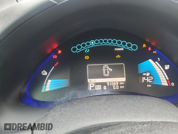 2016 Nissan LEAF SL with VIN 1N4BZ0CP7GC313598, listed as a Copart auction lot 48732505 with 91,069 mi miles and Salvage Title. Bid and sale history available at carsss.com. Image 9.