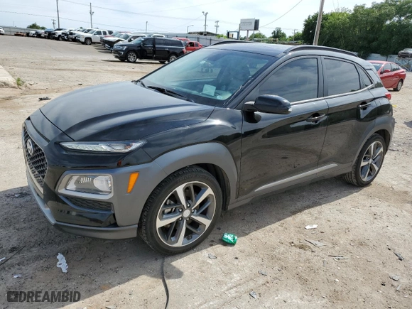 2018 Hyundai Kona Ultimate with VIN KM8K53A5XJU098580, listed as a Copart auction lot 58132274 with 70,963 mi miles and Salvage Title. Bid and sale history available at carsss.com. Image 1.