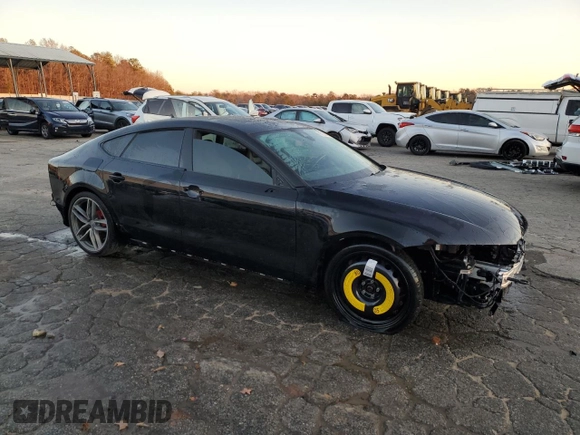 2017 Audi A7 Premium Plus with VIN WAUW3AFC4HN034186, listed as a Copart auction lot 85162674 with 57,310 mi miles and Salvage Title. Bid and sale history available at carsss.com. Image 4.