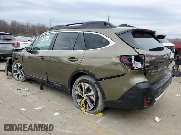 2022 Subaru Outback Limited with VIN 4S4BTAMC1N3106985, listed as a Copart auction lot 42480635 with 37,614 mi miles and Salvage Title. Bid and sale history available at DreamBid. Image 2.