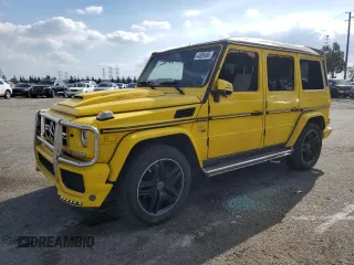 2015 Mercedes-Benz G-Class G 63 AMG with VIN WDCYC7DF1FX236619, listed as a Copart auction lot 44829485 with 120,469 mi miles and Salvage Title. Bid and sale history available at carsss.com. Image 1.