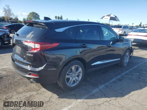 2021 Acura RDX w/Advance Package with VIN 5J8TC1H74ML015280, listed as a Copart auction lot 45579064 with 27,480 mi miles. Bid and sale history available at carsss.com. Image 3.