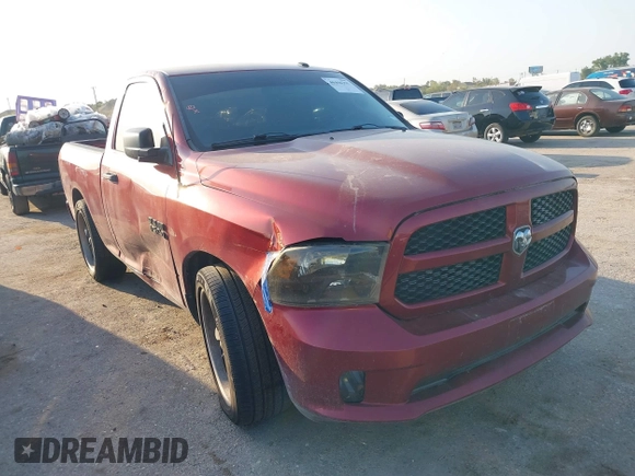 2013 Ram 1500 Express with VIN 3C6JR6ATXDG505168, listed as a IAAI auction lot 40466355 with 161,188 mi miles and . Bid and sale history available at DreamBid. Image 1.