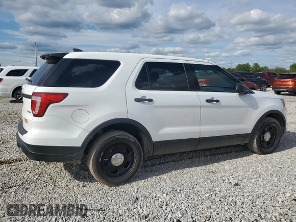 2018 Ford Police Interceptor Utility z VIN 1FM5K8AR0JGA58853, wystawiony jako Copart lot #56120995 z przebiegiem 79 960 mil mil oraz Tytuł czysty. Historia ofert i sprzedaży dostępna na DreamBid. Obrazek 3.