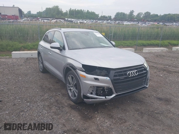 2019 Audi Q5 Premium Plus z VIN WA1BNAFY4K2073225, wystawiony jako IAAI lot #42458236 z przebiegiem 104 706 mil mil oraz . Historia ofert i sprzedaży dostępna na DreamBid. Obrazek 1.