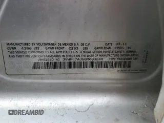 2011 Volkswagen Jetta TDI with VIN 3VWML7AJ5BM683240, listed as a Copart auction lot 42097595 with 197,114 mi miles and Salvage title. Bid and sale history available at DreamBid. Image 12.