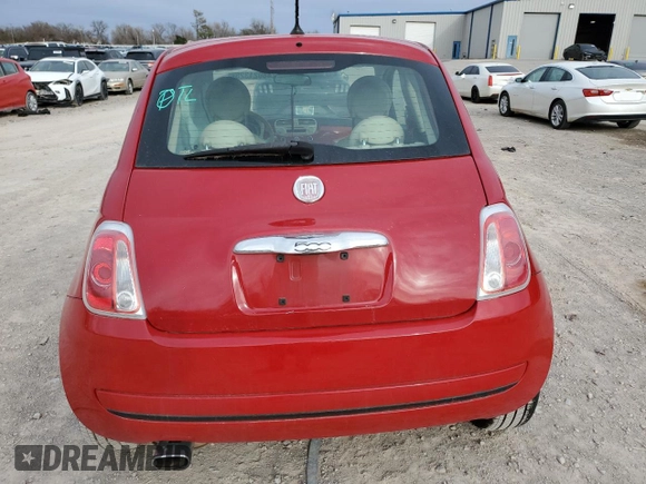 2014 FIAT 500 Pop with VIN 3C3CFFAR1ET252852, listed as a Copart auction lot 48021325 with 110,402 mi miles and Salvage Title. Bid and sale history available at carsss.com. Image 6.