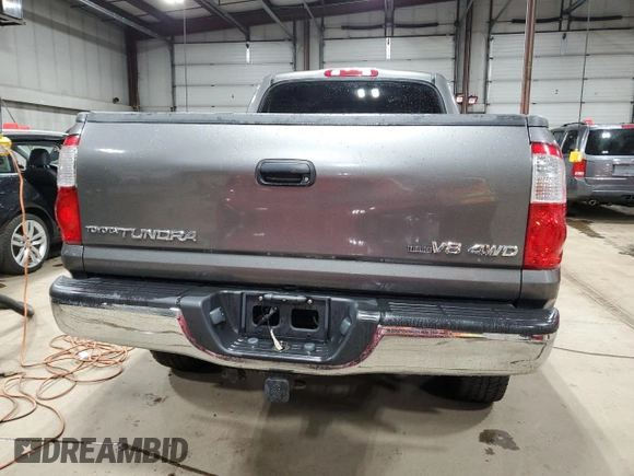 2004 Toyota Tundra SR5 with VIN 5TBDT44174S445026, listed as a Copart auction lot 51988625 with 129,887 mi miles and Salvage Title. Bid and sale history available at DreamBid. Image 6.