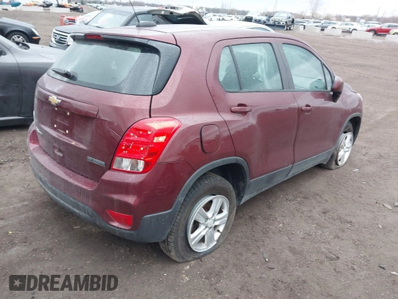 2017 Chevrolet Trax LS with VIN 3GNCJNSB0HL172704, listed as a IAAI auction lot 41821362 with 60,426 mi miles. Bid and sale history available at carsss.com. Image 4.