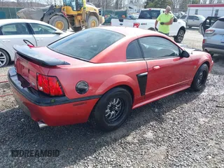 2001 Ford Mustang GT Deluxe with VIN 1FAFP42X11F255588, listed as a IAAI auction lot 41613207 with 203,244 mi miles. Bid and sale history available at carsss.com. Image 4.