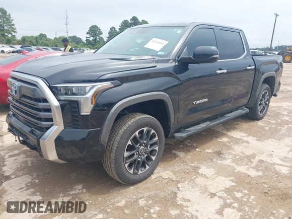 2024 Toyota Tundra Limited Hybrid with VIN 5TFJC5DB5RX046352, listed as a IAAI auction lot 42139232 with 22,189 mi miles and . Bid and sale history available at DreamBid. Image 18.