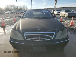 2002 Mercedes-Benz S-Class 5.0L with VIN WDBNG75J42A235671, listed as a Copart auction lot 85327854 with 163,339 mi miles and Clean Title. Bid and sale history available at carsss.com. Image 5.