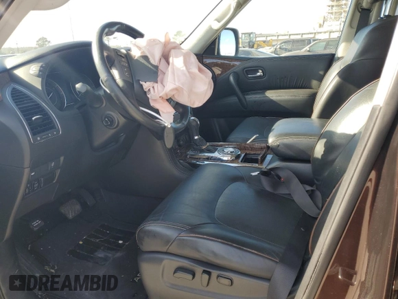 2018 Nissan Armada SV with VIN JN8AY2ND8J9054605, listed as a Copart auction lot 86407704 with 0 mi miles and Salvage Title. Bid and sale history available at carsss.com. Image 7.