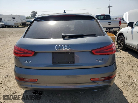 2015 Audi Q3 Prestige with VIN WA1GFCFS8FR009731, listed as a Copart auction lot 59897225 with 84,138 mi miles and Salvage title. Bid and sale history available at DreamBid. Image 6.