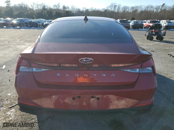 2023 Hyundai Elantra SEL with VIN KMHLS4AG4PU384163, listed as a Copart auction lot 45910905 with 21,269 mi miles and Salvage Title. Bid and sale history available at carsss.com. Image 6.