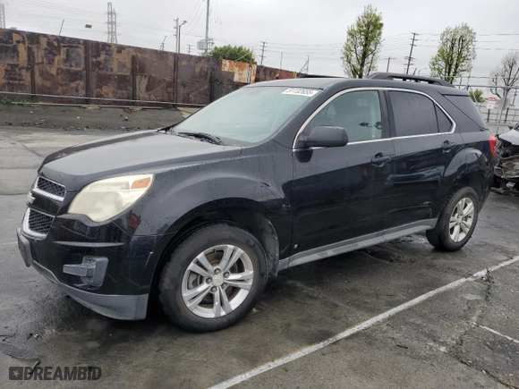 2010 Chevrolet Equinox LT w/1LT with VIN 2CNALDEWXA6205376, listed as a Copart auction lot 51132655 with 114,967 mi miles and Salvage Title. Bid and sale history available at carsss.com. Image 1.
