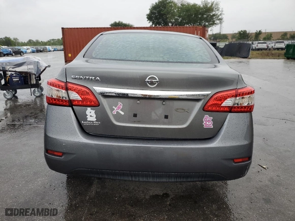 2015 Nissan Sentra S with VIN 3N1AB7AP9FY352188, listed as a Copart auction lot 52136325 with 95,444 mi miles and Salvage Title. Bid and sale history available at carsss.com. Image 6.