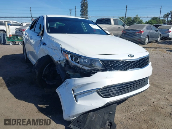 2016 Kia Optima LX with VIN KNAGT4L31G5075416, listed as a IAAI auction lot 42281622 with 125,971 mi miles and . Bid and sale history available at DreamBid. Image 1.