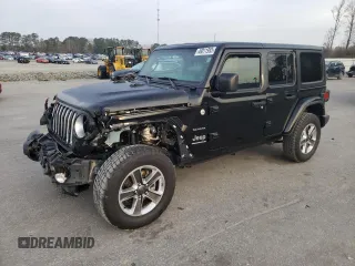 2023 Jeep Wrangler Sahara with VIN 1C4HJXEN3PW505342, listed as a Copart auction lot 49011955 with 54,690 mi miles and Salvage Title. Bid and sale history available at carsss.com. Image 1.
