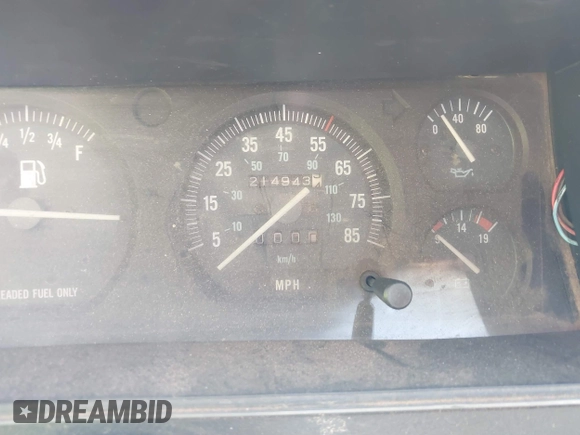 1990 Jeep Cherokee with VIN 1J4FJ38L1LL100497, listed as a IAAI auction lot 37253812 with 214,943 mi miles and . Bid and sale history available at DreamBid. Image 7.
