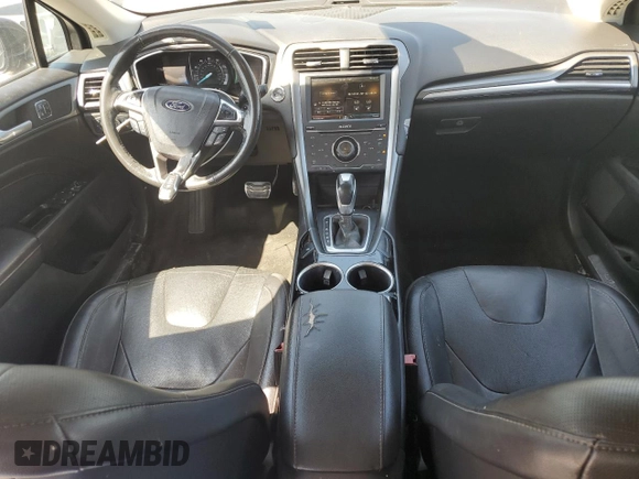 2014 Ford Fusion Titanium with VIN 3FA6P0K95ER154959, listed as a Copart auction lot 52194285 with 128,649 mi miles and Salvage Title. Bid and sale history available at carsss.com. Image 8.