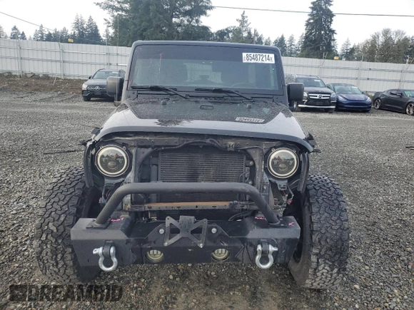 2018 Jeep Wrangler JK Unlimited Sport S with VIN 1C4BJWDG4JL854814, listed as a Copart auction lot 85487214 with 78,577 mi miles and Salvage Title. Bid and sale history available at carsss.com. Image 5.