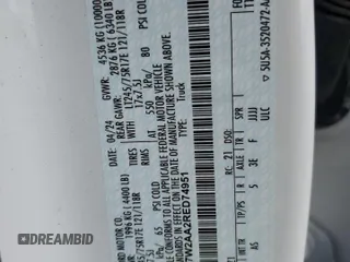 2024 Ford F-250 XL with VIN 1FT7W2AA2RED74951, listed as a Copart auction lot 48053505 with 14,104 mi miles and Salvage title. Bid and sale history available at DreamBid. Image 12.