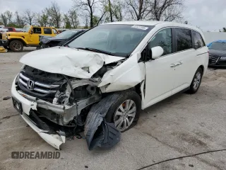 2017 Honda Odyssey SE with VIN 5FNRL5H36HB024018, listed as a Copart auction lot 52437385 with 105,175 mi miles and Salvage Title. Bid and sale history available at carsss.com. Image 1.