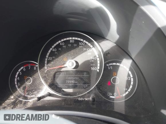 2014 Volkswagen Beetle 2.5L w/Sun with VIN 3VWJP7ATXEM628666, listed as a IAAI auction lot 41328014 with 70,990 mi miles and . Bid and sale history available at DreamBid. Image 7.
