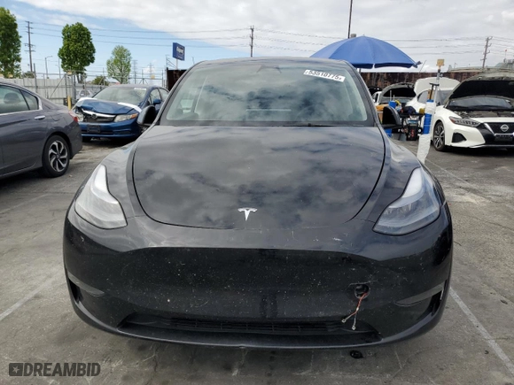 2023 Tesla Model Y Long Range with VIN 7SAYGDEE3PF646125, listed as a Copart auction lot 53510775 with 45,019 mi miles and Salvage Title. Bid and sale history available at carsss.com. Image 5.