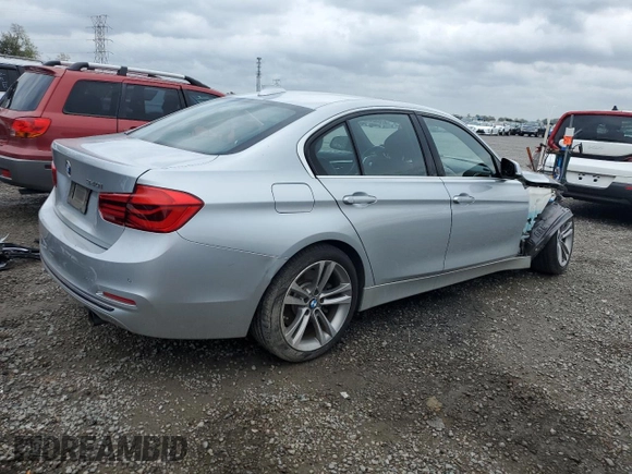 2017 BMW 3 Series 340i with VIN WBA8B3G37HNU36208, listed as a Copart auction lot 47642495 with 93,390 mi miles and Salvage Title. Bid and sale history available at carsss.com. Image 3.