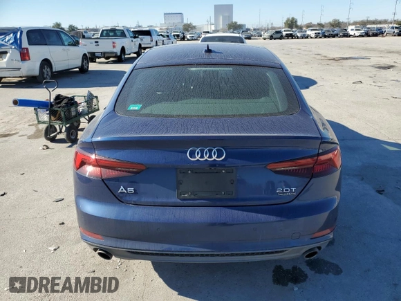 2018 Audi A5 Sportback Prestige with VIN WAUFNCF55JA078752, listed as a Copart auction lot 41371574 with 32,368 mi miles. Bid and sale history available at carsss.com. Image 6.