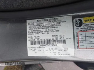 2010 Ford Fusion Hybrid with VIN 3FADP0L37AR242651, listed as a IAAI auction lot 42457758 with 196,894 mi miles and . Bid and sale history available at DreamBid. Image 9.