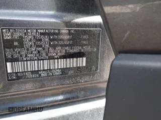 2021 Toyota RAV4 XLE with VIN 2T3W1RFV5MC104078, listed as a IAAI auction lot 42591343 with 57,057 mi miles and . Bid and sale history available at DreamBid. Image 9.