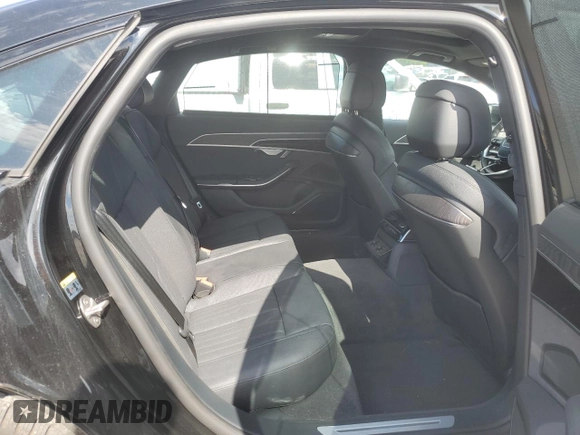 2022 Audi A8 with VIN WAULDAF89NN006262, listed as a Copart auction lot 57478025 with 13,020 mi miles and Salvage title. Bid and sale history available at DreamBid. Image 10.
