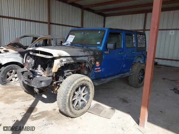 2010 Jeep Wrangler Unlimited Sport with VIN 1J4BA3H14AL213452, listed as a IAAI auction lot 41789188 with 1 mi miles. Bid and sale history available at carsss.com. Image 2.