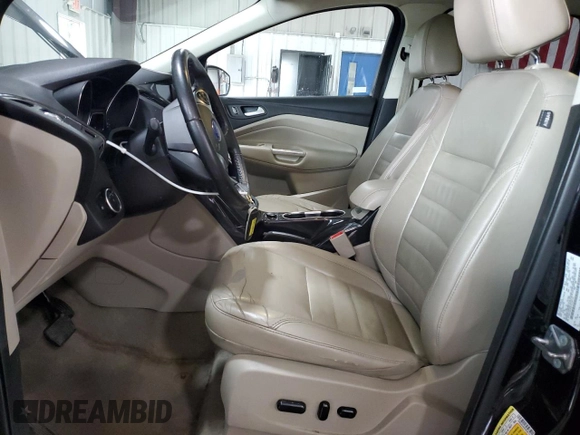 2015 Ford Escape Titanium with VIN 1FMCU9J95FUC36112, listed as a Copart auction lot 61374015 with 111,041 mi miles and Salvage title. Bid and sale history available at DreamBid. Image 7.
