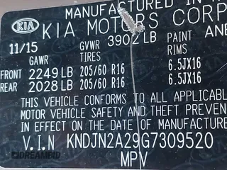 2016 Kia Soul z VIN KNDJN2A29G7309520, wystawiony jako IAAI lot #42364545 z przebiegiem 50 092 mil mil oraz . Historia ofert i sprzedaży dostępna na DreamBid. Obrazek 9.