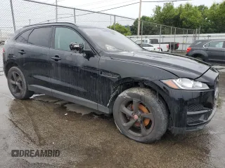 2018 Jaguar F-Pace 25t Premium with VIN SADCJ2FXXJA252400, listed as a Copart auction lot 55306745 with Not provided miles and Salvage title. Bid and sale history available at DreamBid. Image 4.