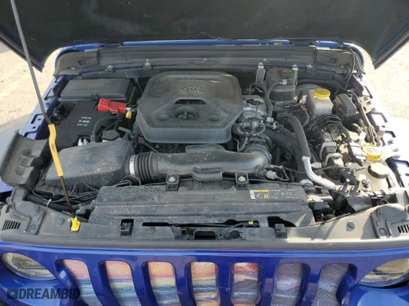 2018 Jeep Wrangler Unlimited Sport S with VIN 1C4HJXDN8JW323452, listed as a Copart auction lot 48574355 with 67,555 mi miles and Salvage Title. Bid and sale history available at carsss.com. Image 12.