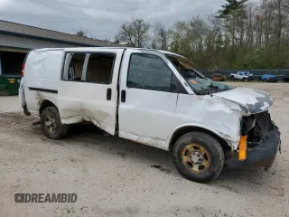 2008 Chevrolet Express Cargo z VIN 1GCFG15X581215851, wystawiony jako Copart lot #55747555 z przebiegiem Nie podano mil oraz Szkoda całkowita • Salvage title. Historia ofert i sprzedaży dostępna na DreamBid. Obrazek 4.