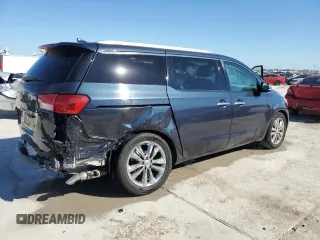 2016 Kia Sedona SX-L with VIN KNDME5C13G6176231, listed as a Copart auction lot 73390174 with Not Provided miles and Salvage Title. Bid and sale history available at carsss.com. Image 3.