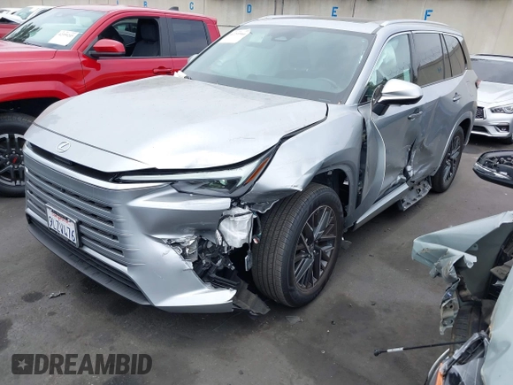 2024 Lexus TX 350 with VIN 5TDAAAB6XRS011333, listed as a IAAI auction lot 42293966 with 19,146 mi miles and . Bid and sale history available at DreamBid. Image 2.