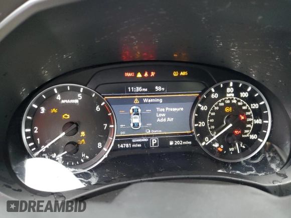 2023 Infiniti QX55 Luxe z VIN 3PCAJ5JR9PF124484, wystawiony jako Copart lot #56116735 z przebiegiem 14 781 mil mil oraz Szkoda całkowita • Salvage title. Historia ofert i sprzedaży dostępna na DreamBid. Obrazek 9.