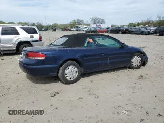 2005 Chrysler Sebring with VIN 1C3EL45R25N638552, listed as a Copart auction lot 53833645 with 160,009 mi miles and Salvage title. Bid and sale history available at DreamBid. Image 3.
