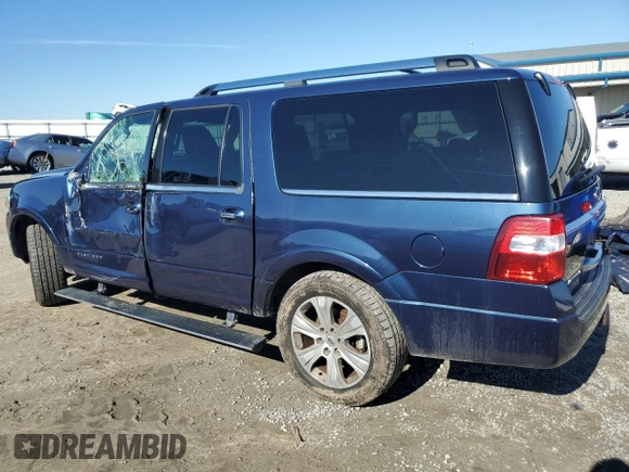 2016 Ford Expedition Max Platinum with VIN 1FMJK1MT4GEF07212, listed as a Copart auction lot 44068905 with 126,210 mi miles and Non repairable. Bid and sale history available at DreamBid. Image 2.