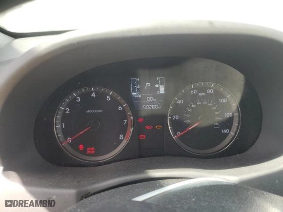 2015 Hyundai Accent GLS with VIN KMHCT4AE0FU931262, listed as a Copart auction lot 54516325 with 58,200 mi miles and Clean Title. Bid and sale history available at carsss.com. Image 9.